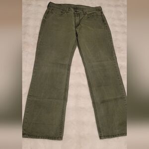 Olive Green Levi 514 Jeans